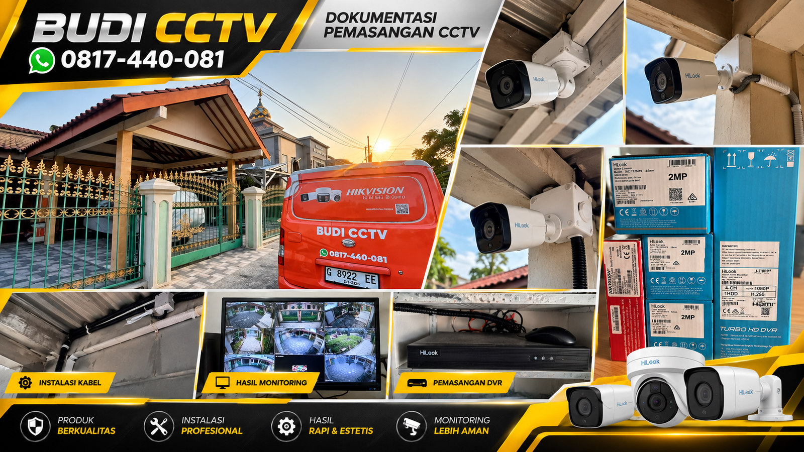 Instalasi CCTV Hilook di Rumah Brebes, Kinerja yang Andal