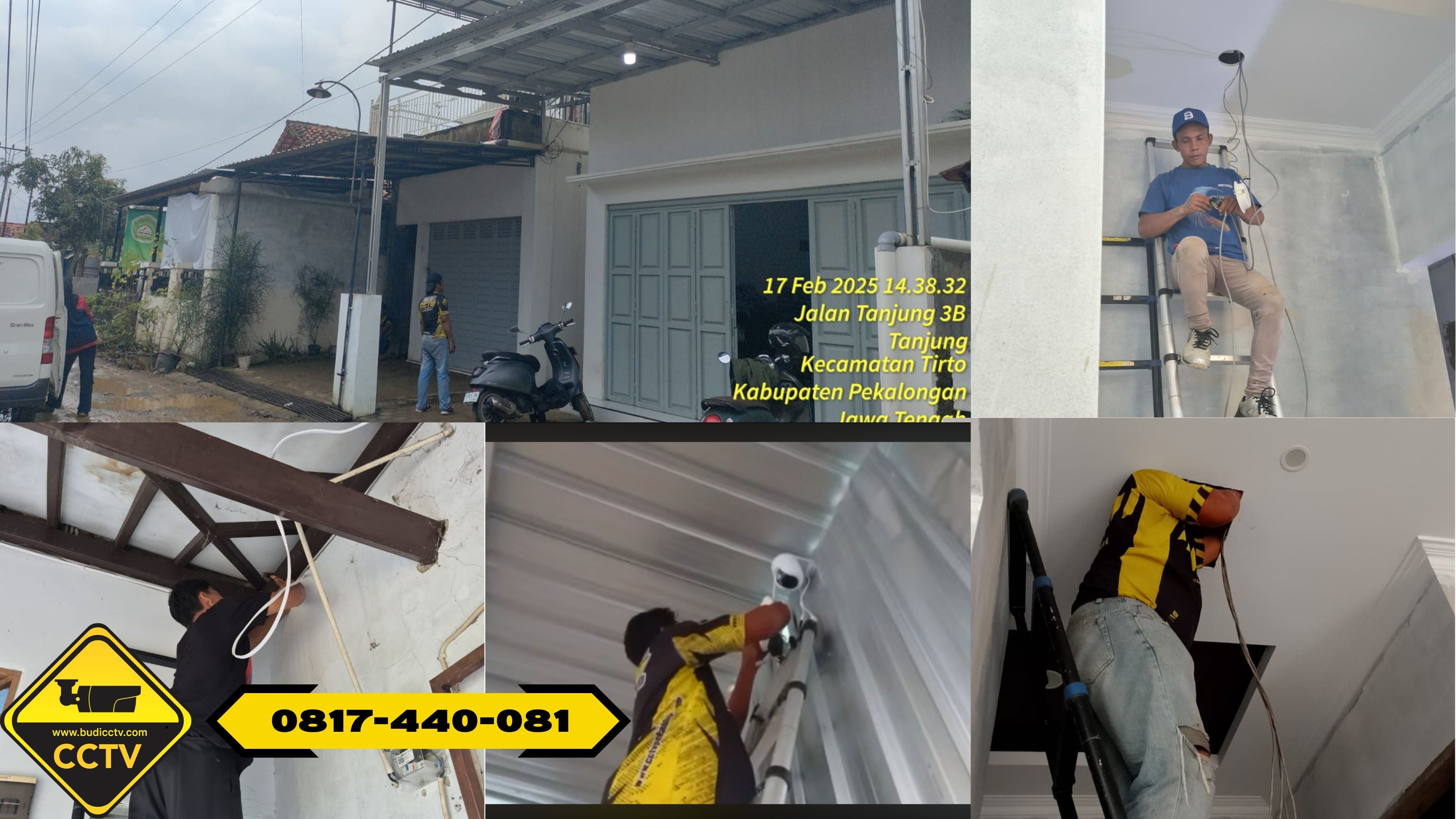 Pemasangan CCTV Hikvision 4 Channel 5MP Smart Hybrid Light + ColorVu Audio + Two Way Audio di Rumah Kota Tegal