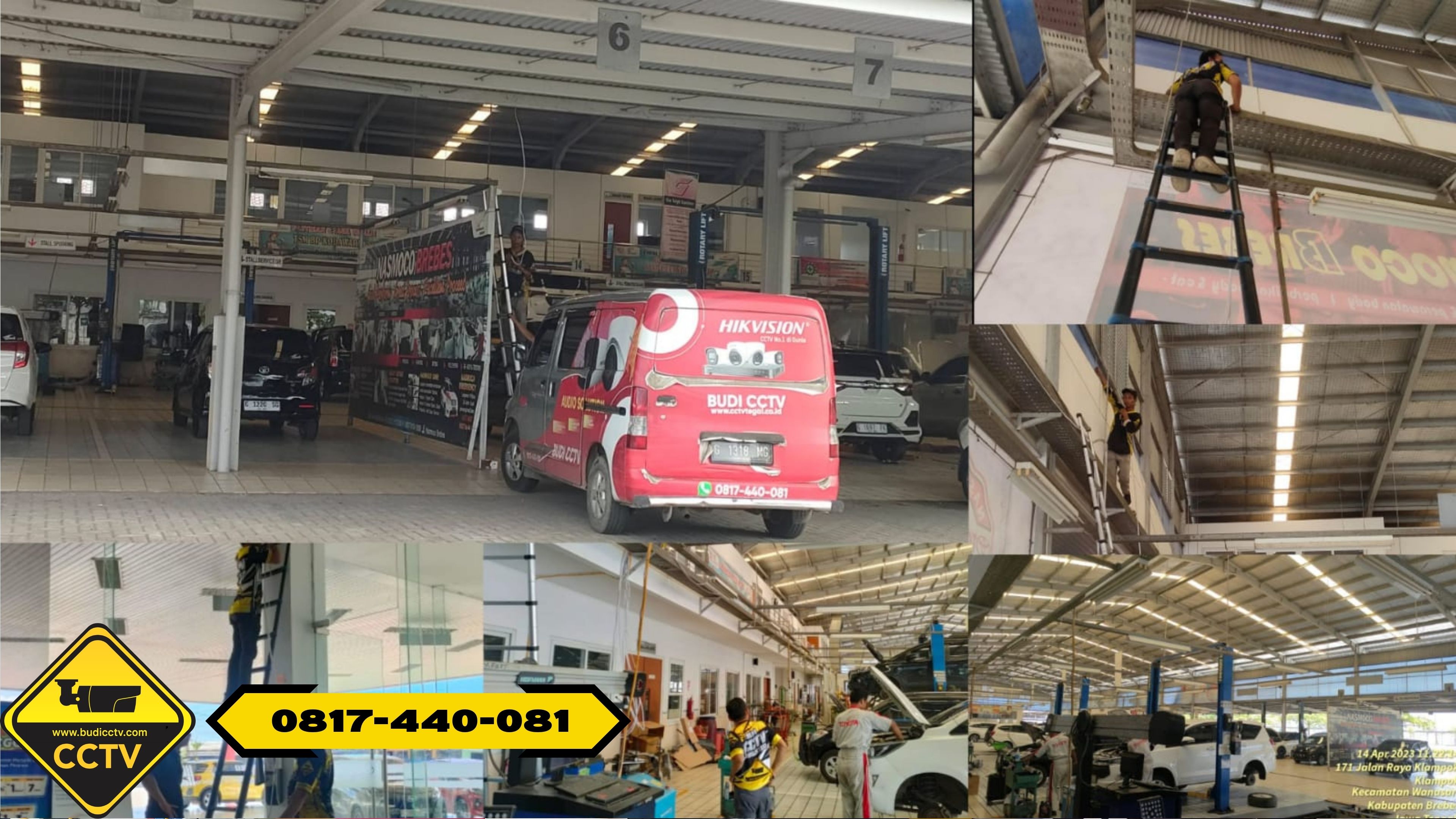 Pemasangan CCTV Hikvision 16 Channel Smart Hybrid Light 2MP di Perusahaan (PT) Brebes