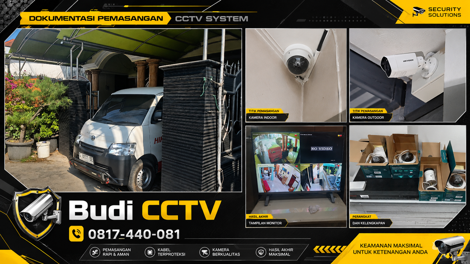 Pemasangan CCTV di Salah Satu Rumah di Tegal, Pentingnya Kapasitas Penyimpanan